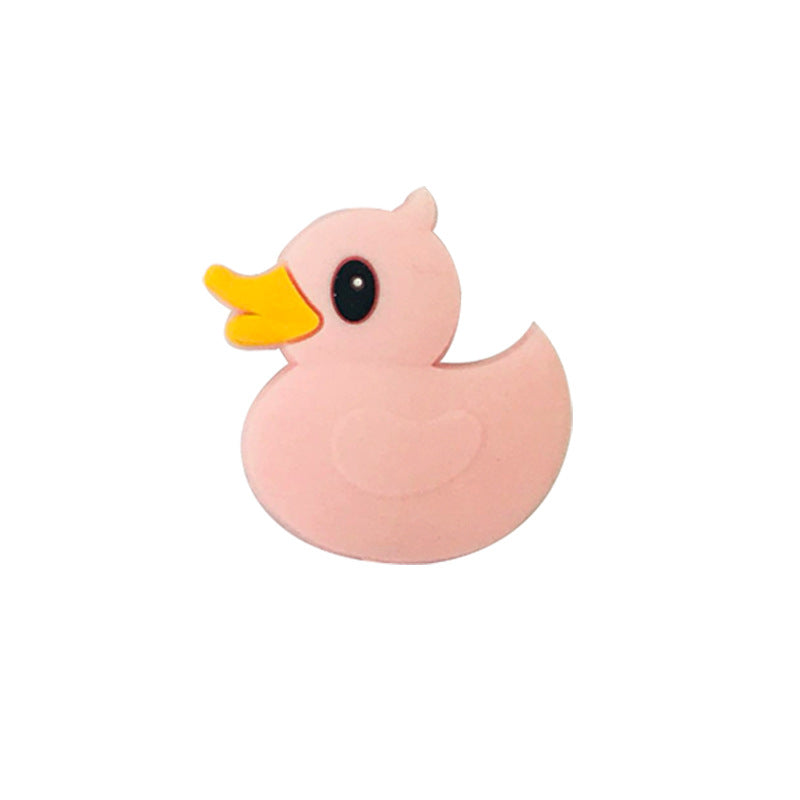 20pcs Silicone Focal Beads Little Yellow Duck Side Profile 5