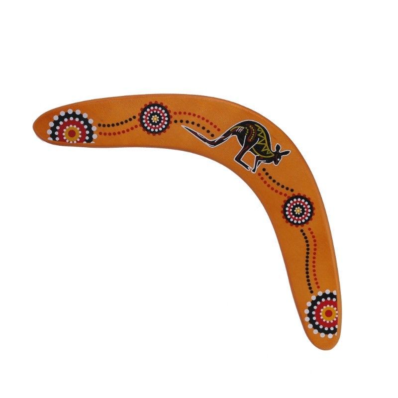 Wooden Boomerang Toy with Kangaroo Design Sensory Fidget Toy