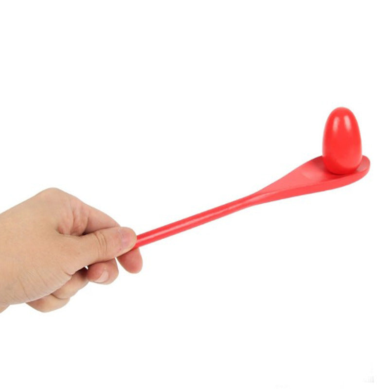 Wooden Balance Bar Egg and Spoon Toy for Kids Sensory Play 3