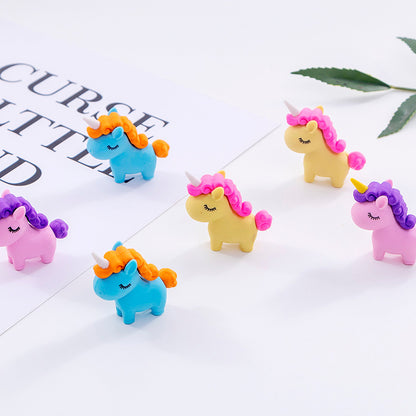 Unicorn Cartoon Novelty Eraser Cute Design Random Color 2