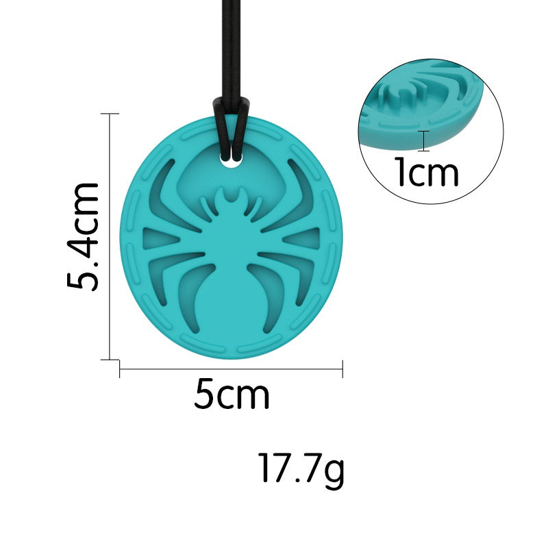Silicone Spider Pendant Baby Sensory Teething Necklace 4