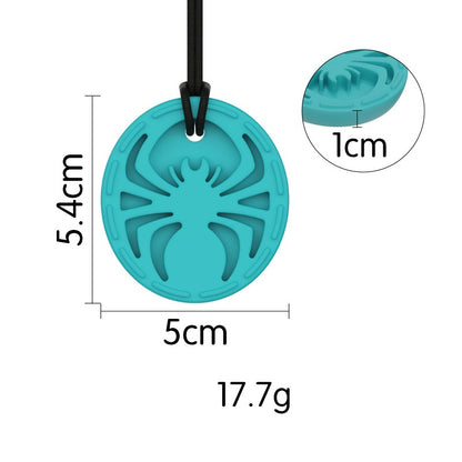 Silicone Spider Pendant Baby Sensory Teething Necklace 4