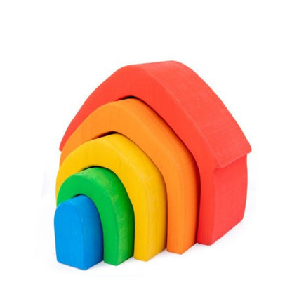 Wooden Cabin Building Blocks Educational Building Blocks Toy 3