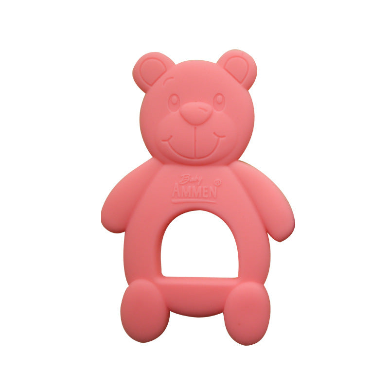 Silicone Bear Shaped Baby Teething Toy 9.2x6x0.6cm 5