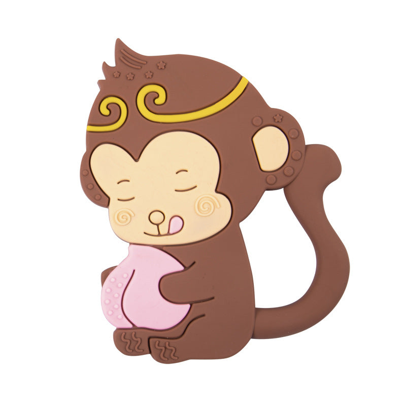 Silicone Baby Teething Toy Cartoon Monkey Shape 3 Pack 5