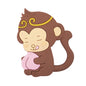 Silicone Baby Teething Toy Cartoon Monkey Shape 3 Pack 5