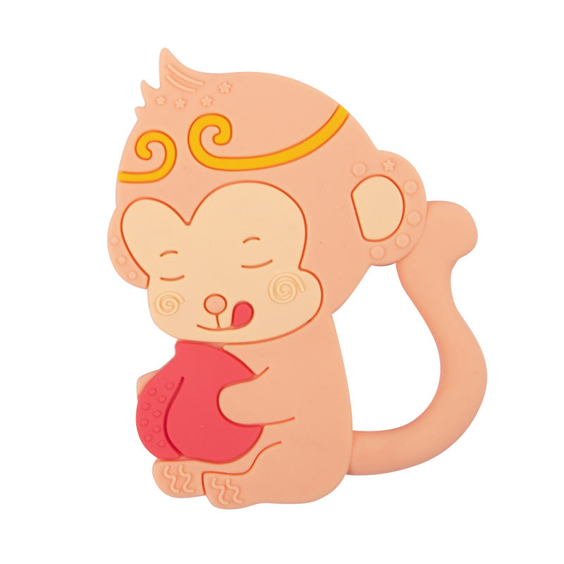 Silicone Baby Teething Toy Cartoon Monkey Shape 3 Pack 7