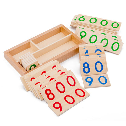 Wooden Number Card Montessori Toys Educational Toy for Kids 4