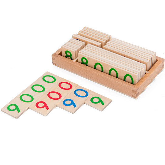 Wooden Number Card Montessori Toys Educational Toy for Kids