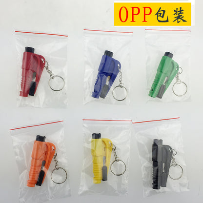 3 in 1 Window Breaker Seatbelt Cutter Whistle Self Defense Keychain 6