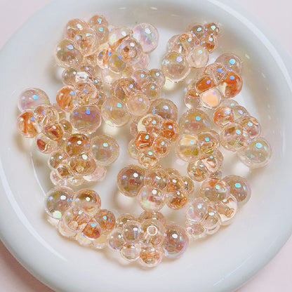 10pcs 22x32mm UV Finish Transparent Cloud Acrylic Beads DIY Bracelet Making 6