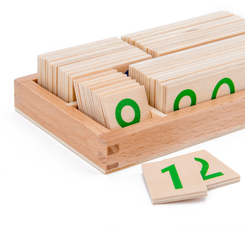 Wooden Number Card Montessori Toys Educational Toy for Kids 2