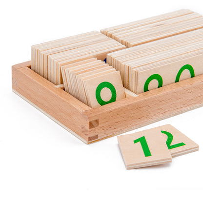 Wooden Number Card Montessori Toys Educational Toy for Kids 2
