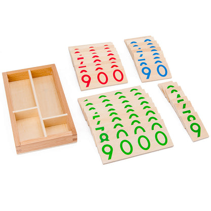 Wooden Number Card Montessori Toys Educational Toy for Kids 5