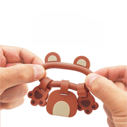 Silicone Baby Teething Toy Little Bear Rabbit Bracelet 4