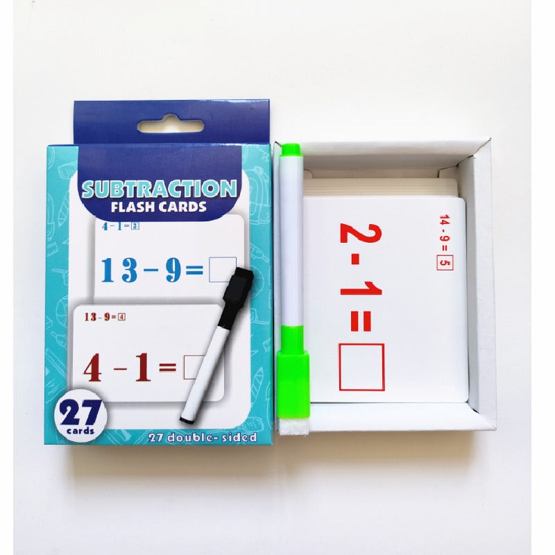 Educational Arithmetic Flash Cards Early Learning Paper Cards 7