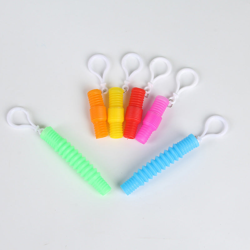 Pop Tubes Sensory Fidget Toy Keychain 12 Pack 2
