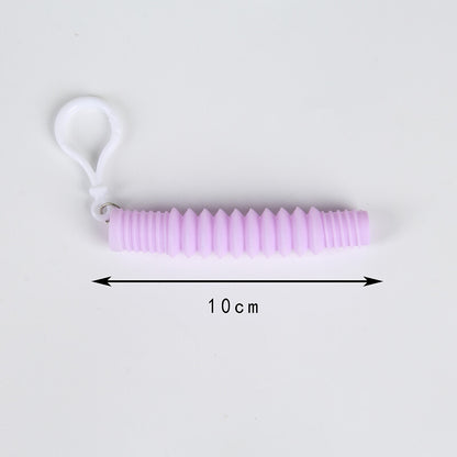 Pop Tubes Sensory Fidget Toy Keychain 12 Pack 6
