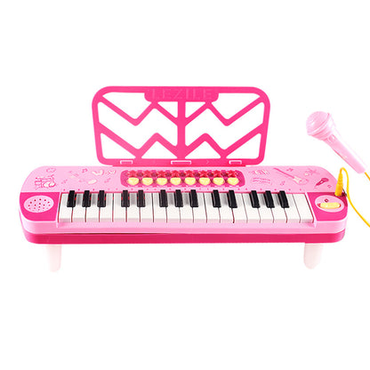 Plastic Kids Electronic Keyboard Musical Instrument with Microphone 37 Keys 8