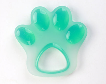 Silicone Teething Toy Paw Shape Baby Teether 7.6x7.5cm 7