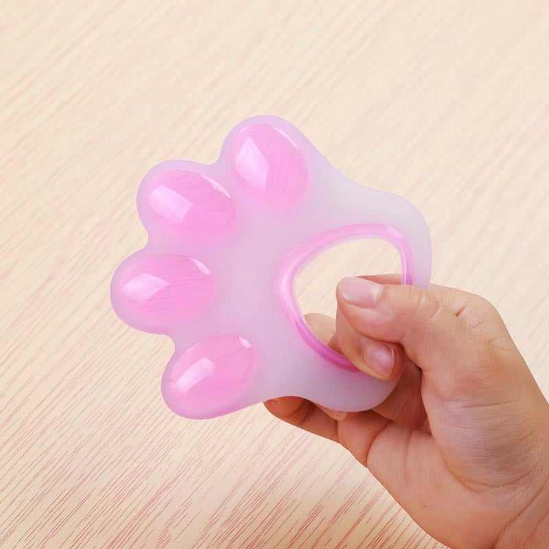 Silicone Teething Toy Paw Shape Baby Teether 7.6x7.5cm 3