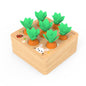 Wooden Montessori Toys Carrot Pulling Game for Toddlers