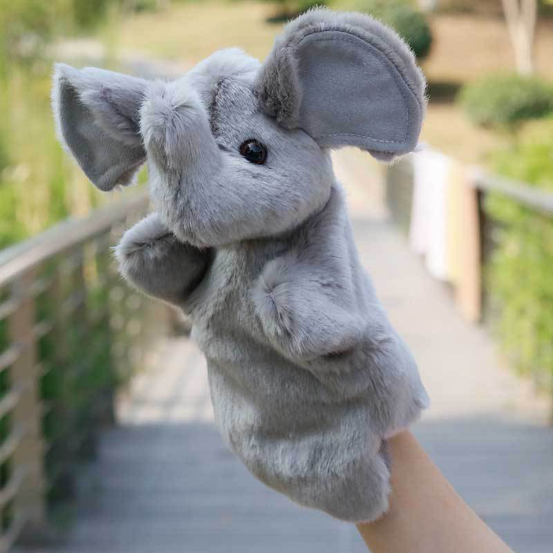 Plush Animal Hand Puppets Pretend Play Toy 25cm 35