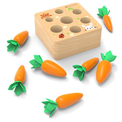 Wooden Montessori Toys Carrot Pulling Game for Toddlers 5