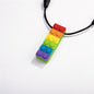 Silicone Building Block Sensory Chew Necklace for Babies 7