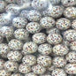 50pcs 15mm Leopard Silicone Beads Printed Design Multi Color 4