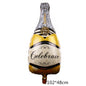 Wine Glass and Bottle Foil Balloons Party Decoration Set 5pcs 18