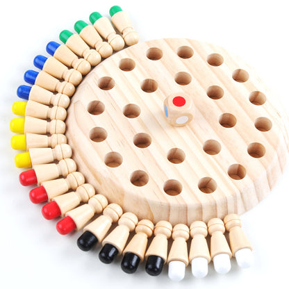 Wooden Memory Chess Montessori Toys Educational Toy