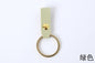 Creative Leather Keychain Simple Loop Design with Metal Ring 12