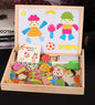 Wooden Magnetic Animal Double-Sided Drawing Board Montessori Toys 17