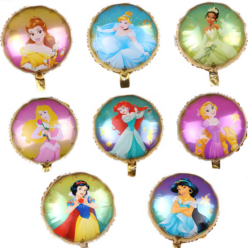 Princess Foil Balloons Birthday Party Decoration 18 Inch 50pcs