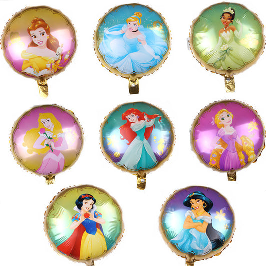 Princess Foil Balloons Birthday Party Decoration 18 Inch 50pcs