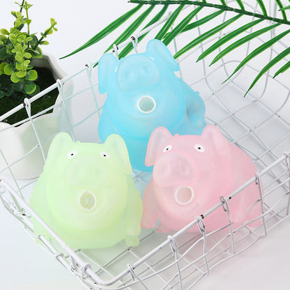 Cartoon Transparent Glowing Pig Novelty Toy 2