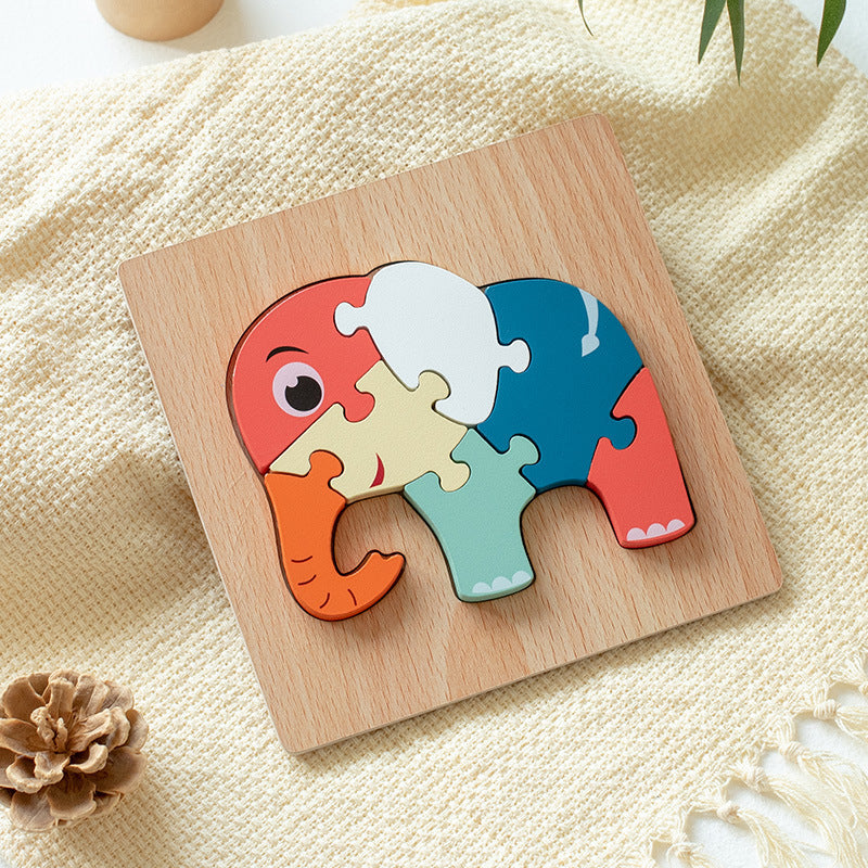Animal Wooden Puzzle 3D Educational Toy for Kids 18