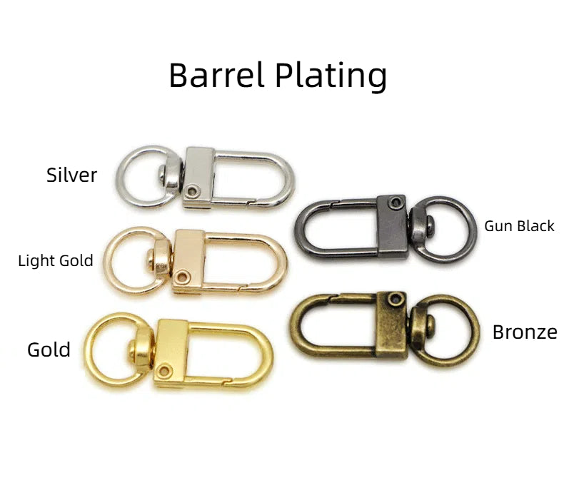 33mm Zinc Alloy Metal Door Keychain Buckle Electroplated 50pcs 5