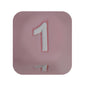 12mm Number Cube Square Star Heart Silicone Beads Pink 1
