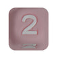 12mm Number Cube Square Star Heart Silicone Beads Pink 2