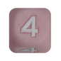12mm Number Cube Square Star Heart Silicone Beads Pink 4