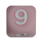 12mm Number Cube Square Star Heart Silicone Beads Pink 9
