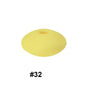 50pcs 14mm Flat Abacus Silicone Beads Solid Color Matte Finish 89