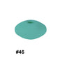 50pcs 12mm Silicone Flat Spacer Beads Solid Color Matte Finish 110