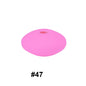 50pcs 12mm Silicone Flat Spacer Beads Solid Color Matte Finish 111