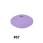 50pcs 12mm Silicone Flat Spacer Beads Solid Color Matte Finish 13