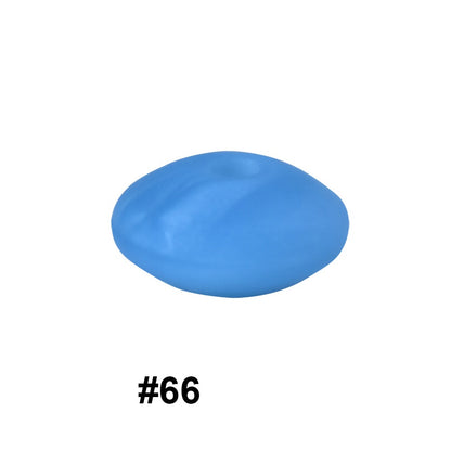 50pcs 12mm Silicone Flat Spacer Beads Solid Color Matte Finish 22