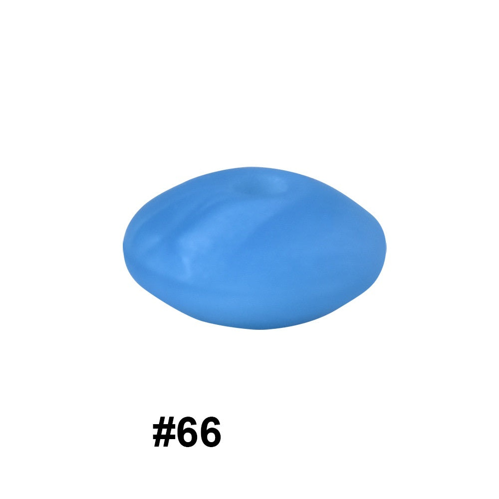 50pcs 12mm Silicone Flat Spacer Beads Solid Color Matte Finish 22