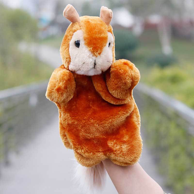 Plush Animal Hand Puppets Pretend Play Toy 25cm 25